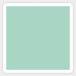 Mid Century Modern Pastel Teal Solid Sticker